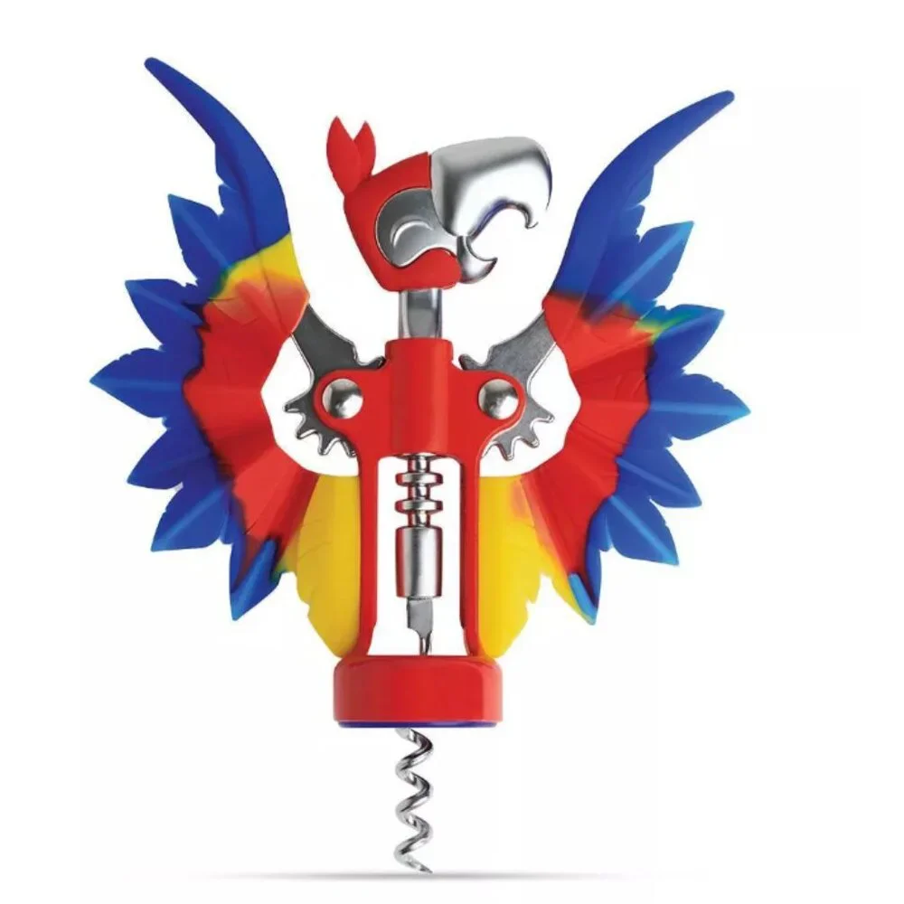 OTOTO Steel & Silicone Pinot Parrot Wine Opener | Brand New‎